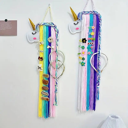El Yapımı Keçe Hayvan Başlı Duvar Askısı Boho Unicorn - MAKKA