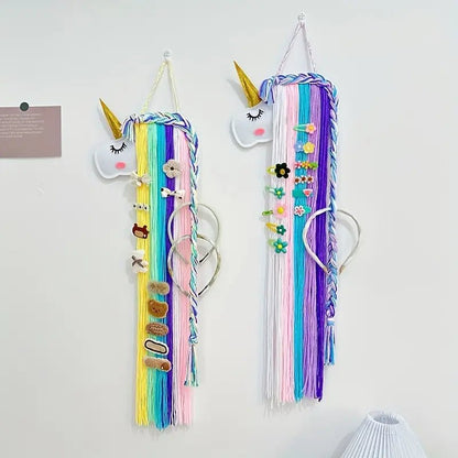 El Yapımı Keçe Hayvan Başlı Duvar Askısı Boho Unicorn - MAKKA