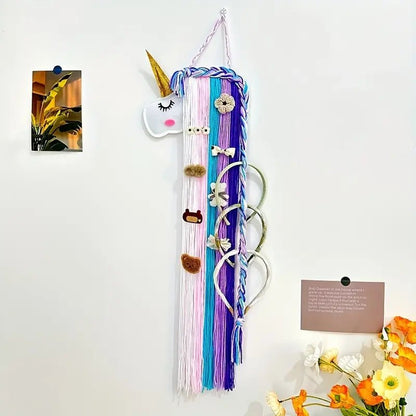 El Yapımı Keçe Hayvan Başlı Duvar Askısı Boho Unicorn - MAKKA