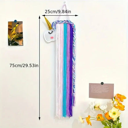 El Yapımı Keçe Hayvan Başlı Duvar Askısı Boho Unicorn - MAKKA