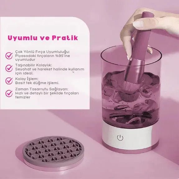 Elektirikli Makyaj Fırça Temizleyicisi - MAKKA