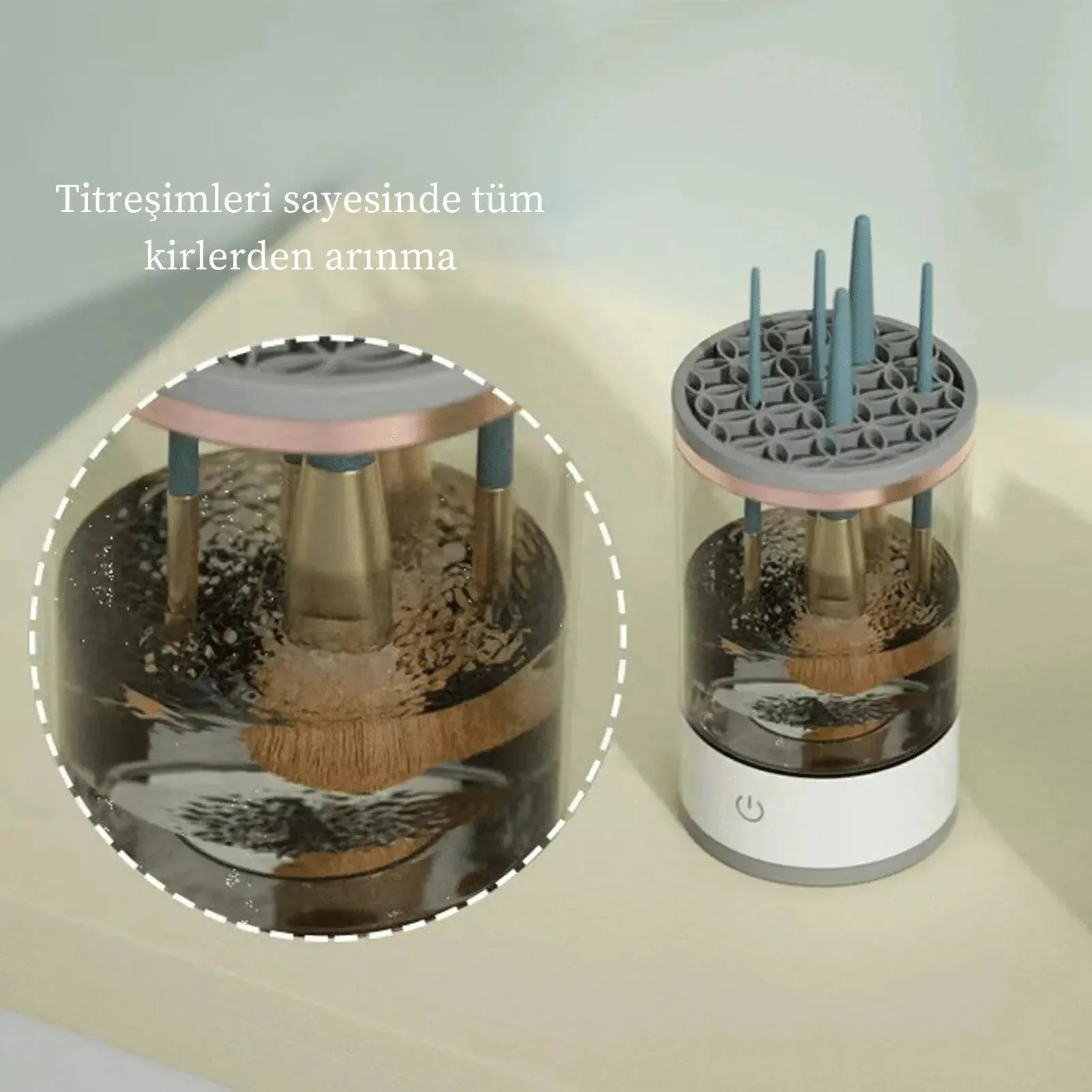 Elektirikli Makyaj Fırça Temizleyicisi - MAKKA