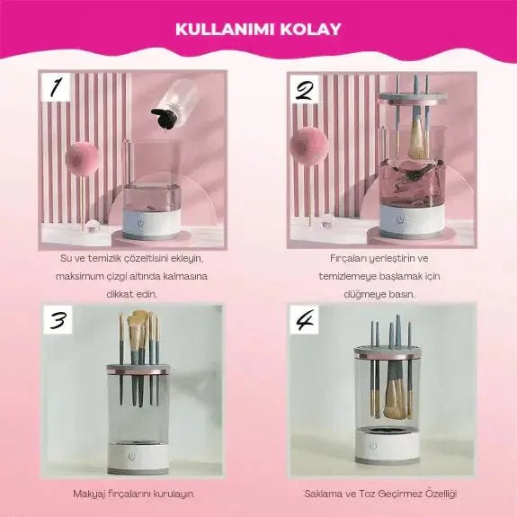 Elektirikli Makyaj Fırça Temizleyicisi - MAKKA