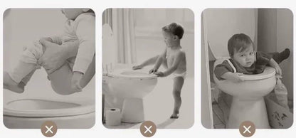 Ergonomik Çocuk Tuvalet Eğitimi Aparatı, Kız Erkek Çocuklar İçin Güvenli Destekleyici - MAKKA