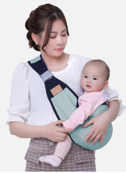 Ergonomik Pamuk ve File Sling Bebek Taşıyıcı - Montessori - MAKKA