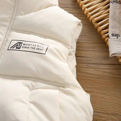 Erkek Çocuk 3 Parça Kış Takımı Kapüşonlu Sweat Şişme Yelek - MAKKA