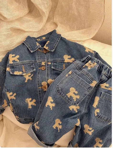 Erkek Çocuk Kot Ceket ve Pantolon Takım 2 - 6 Yaş - MAKKA