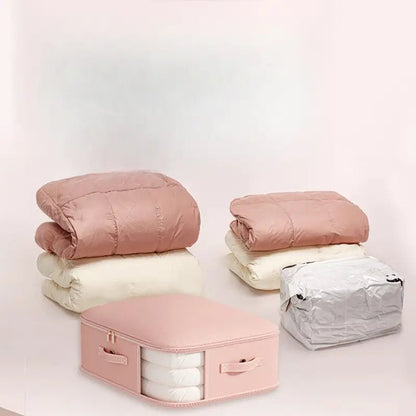 Geniş 3 Katmanlı Şeffaf Pencere Saklama Çantası Battaniye Giysi İçin - MAKKA