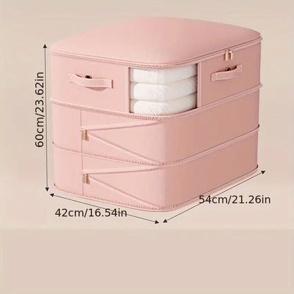 Geniş 3 Katmanlı Şeffaf Pencere Saklama Çantası Battaniye Giysi İçin - MAKKA