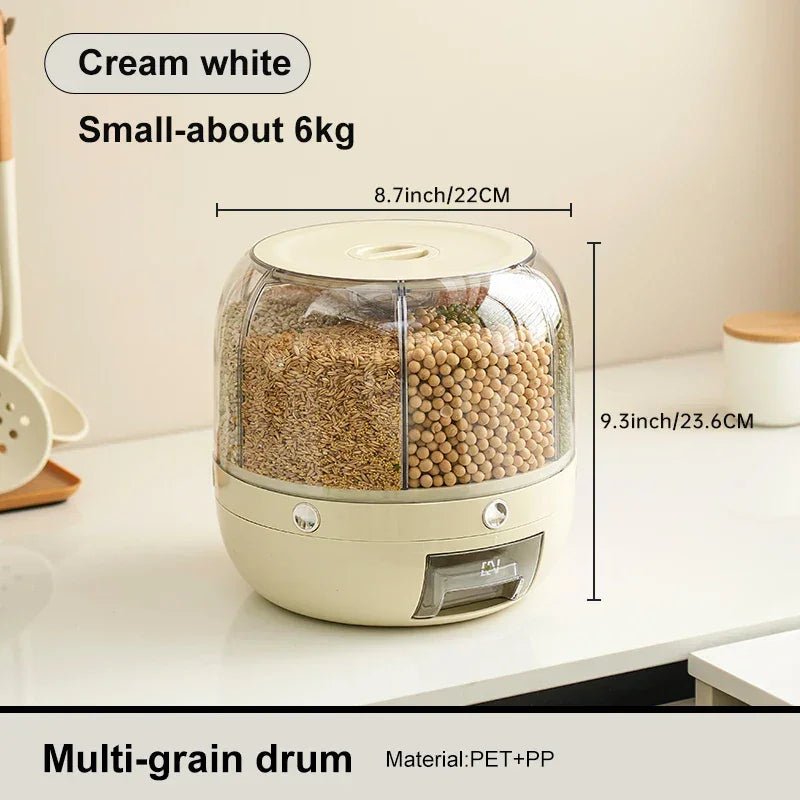 Gıda Sınıfı Hava Geçirmez Bakliyat Saklama Kovası Bölmeli Böceklenmeye Karşı - MAKKA