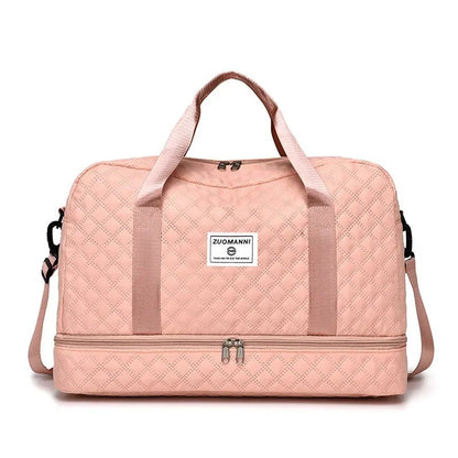 Hafif Büyük Kapasiteli Seyahat Spor Duffle Omuz Ayakkabı Bölmeli Çanta - MAKKA