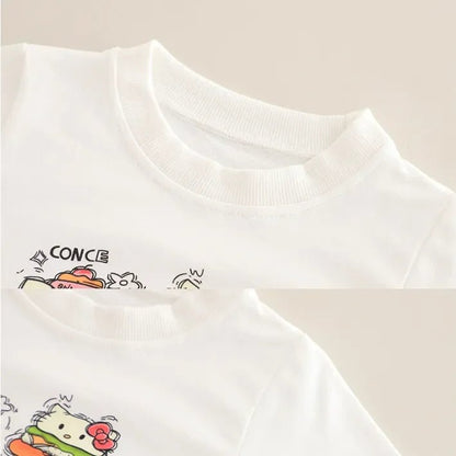 Hello Kitty Kapüşonlu 3 Parça Çocuk Takımı Yumuşak Rahat Konfor - MAKKA