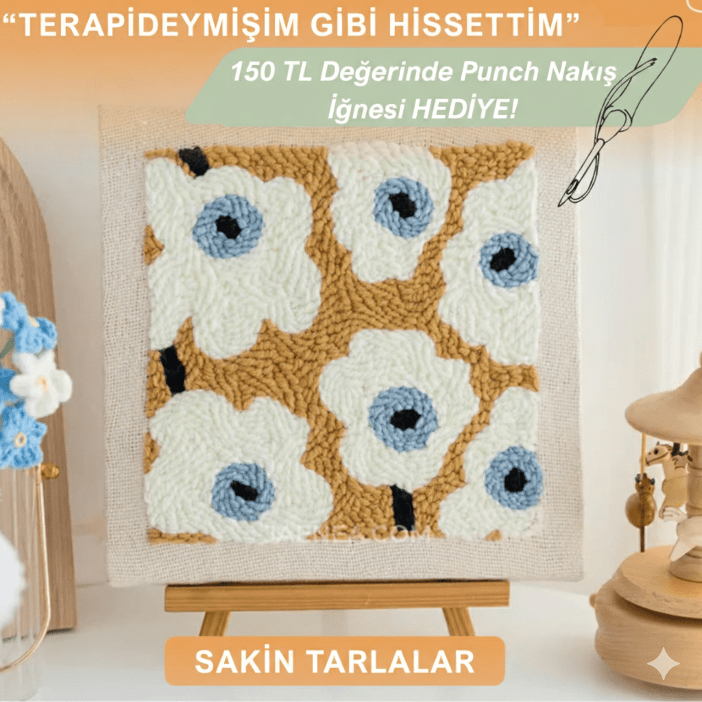 Huzur Veren Punch Nakış Seti Terapi Kiti - MAKKA