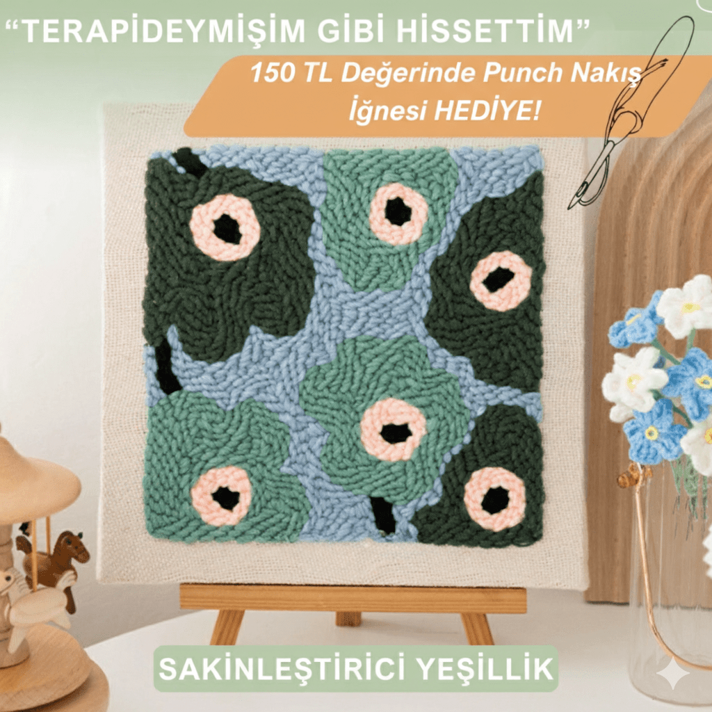 Huzur Veren Punch Nakış Seti Terapi Kiti - MAKKA