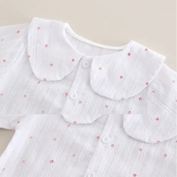 Kadife Askılı Tulum ve Pamuklu Gömlek İkili Çocuk Seti - MAKKA