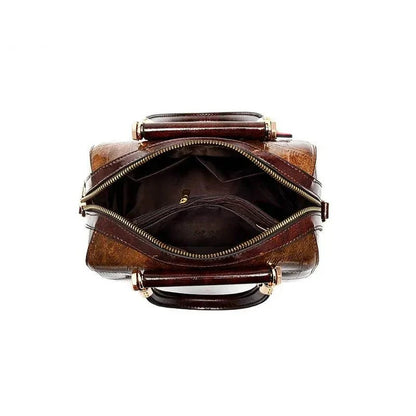 Kadın Deri Crossbody Çanta - Ayarlanabilir Askılı, Fermuarlı, Kompakt - MAKKA