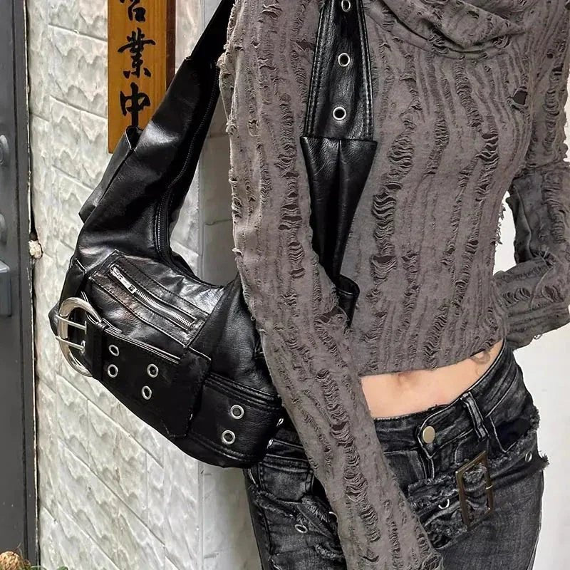 Kadın Omuz Çantası Kemer Detaylı Şık - MAKKA