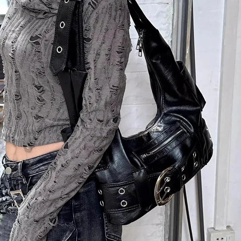 Kadın Omuz Çantası Kemer Detaylı Şık - MAKKA