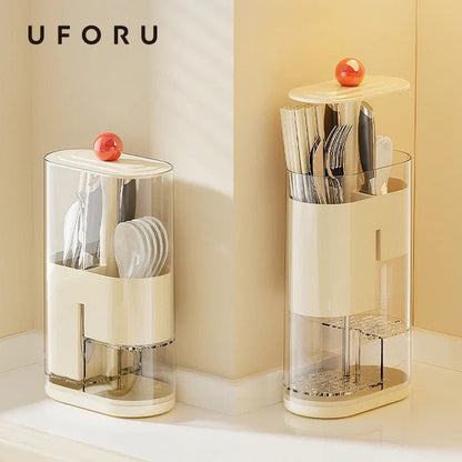 Kaldırılabilir Çubuk Tutucu Büyük Kapasiteli Toz Geçirmez Mutfak Düzenleyici - MAKKA