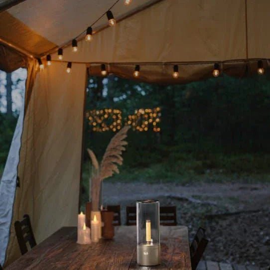 Kandil LED Mum Lamba – Ayarlanabilir Ambiyans Işığı USB TYPE - C Şarjlı - MAKKA