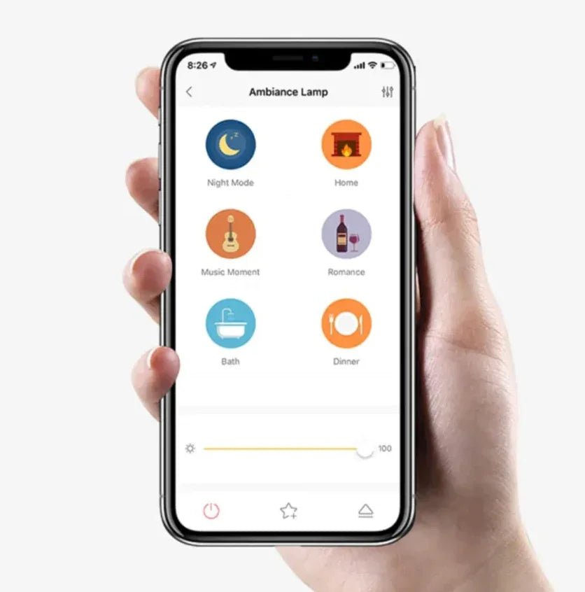 Kandil LED Mum Lamba – Ayarlanabilir Ambiyans Işığı USB TYPE - C Şarjlı - MAKKA