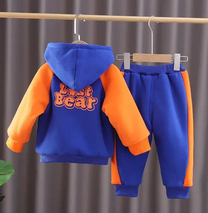 Kapşonlu 3D Baskılı Erkek Çocuk Takımı Rahat Pamuklu Set - MAKKA