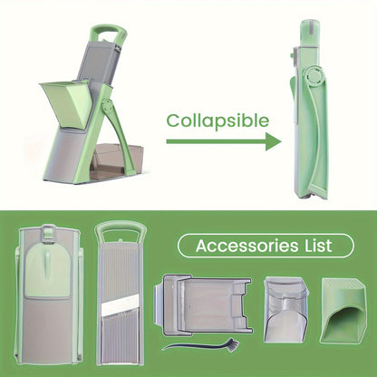 Katlanabilir Ayarlı Bıçaklı Çok Fonksiyonlu Sebze Meyve Dilimleyici Set - MAKKA