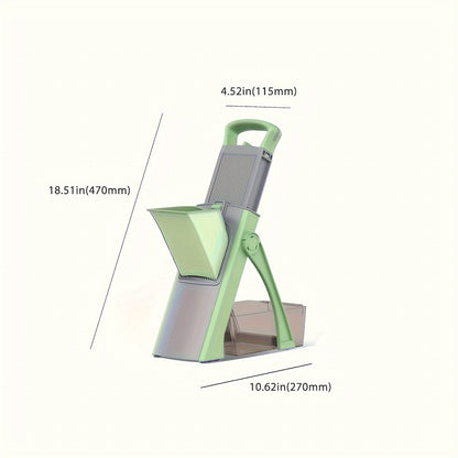 Katlanabilir Ayarlı Bıçaklı Çok Fonksiyonlu Sebze Meyve Dilimleyici Set - MAKKA