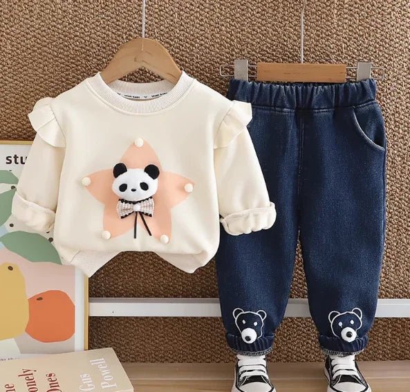 Kirli Beyaz Takım %100 Pamuklu Düğmeli Üst - MAKKA