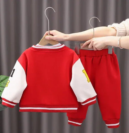 Kırmızı 3 Parça Bebek ve Çocuk Beyzbol Takım Seti - MAKKA