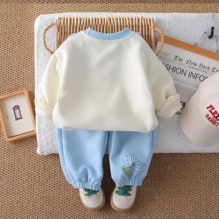 Kız Çocuk Denizkızı Fırfırlı 2 Parça Günlük Takım 1 - 5 Yaş - MAKKA