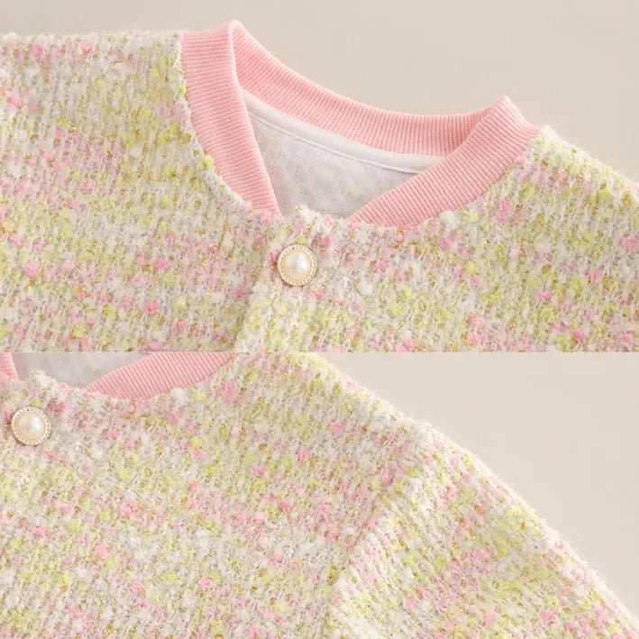 Kız Çocuk Tavşan Desenli Hırkalı Kot Pantolon 1 - 5 Yaş Takımı - MAKKA