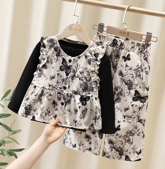 Kız Çocuk Uzun Kollu Pamuklu Rahat Takım 2 - 7 Yaş - MAKKA