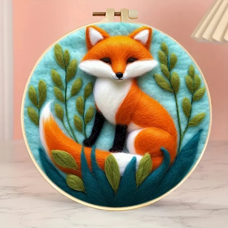 Köpek Desenli Yün Keçe Başlangıç Kiti İğne Felting Seti - MAKKA