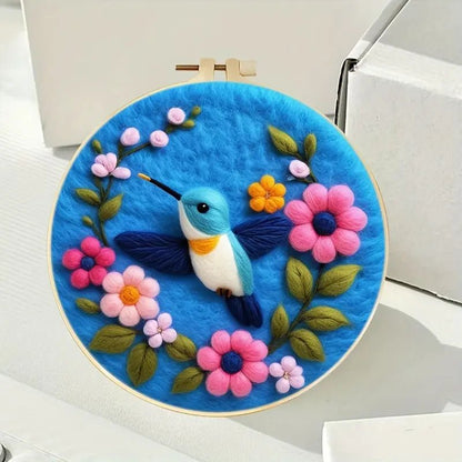 Köpek Desenli Yün Keçe Başlangıç Kiti İğne Felting Seti - MAKKA