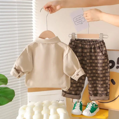 Kravatlı Erkek Çocuk 3 Parça Takım Şık Rahat Özel Gün - MAKKA