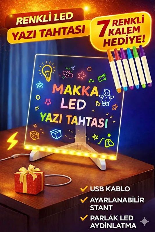 Led Işıklı Çizim ve Boyama Tahtası - MAKKA