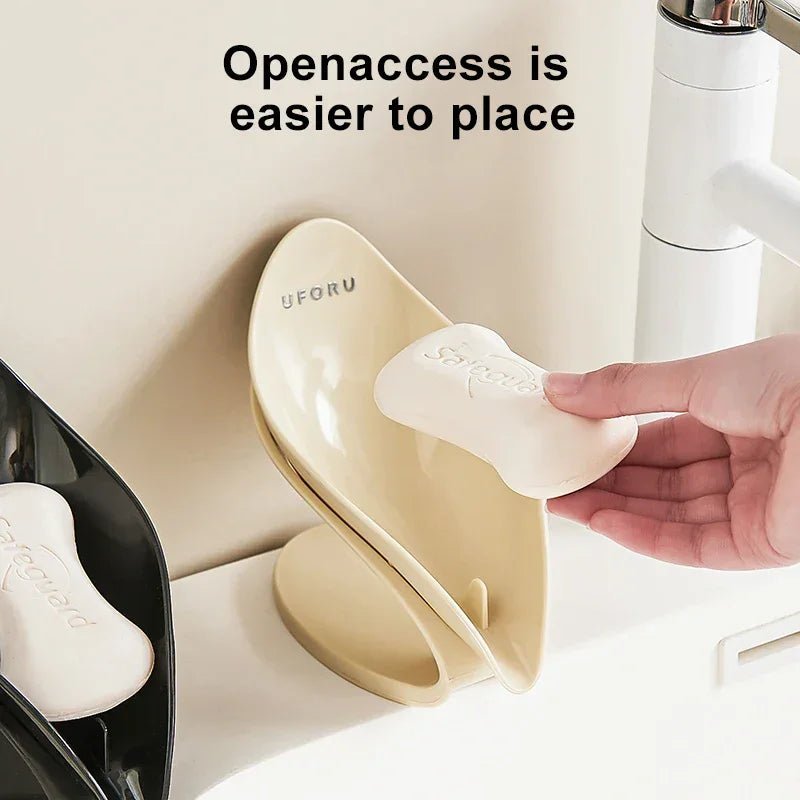 Lüks Kapaklı Plastik Sabun Kutusu Banyo Tezgahı Düzenleyici - MAKKA