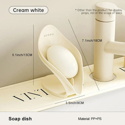 Lüks Kapaklı Plastik Sabun Kutusu Banyo Tezgahı Düzenleyici - MAKKA