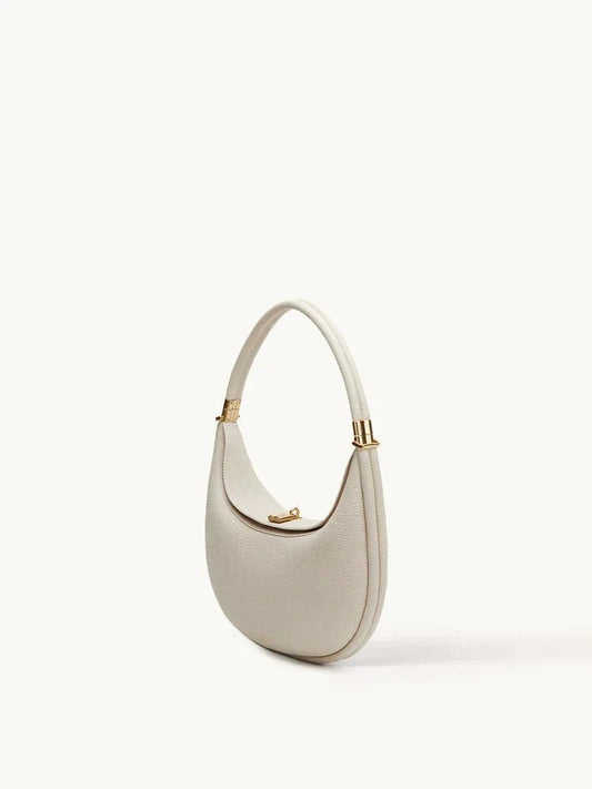 Luna Kavisli Ivory Mini El ve Omuz Çantası KREM - MAKKA