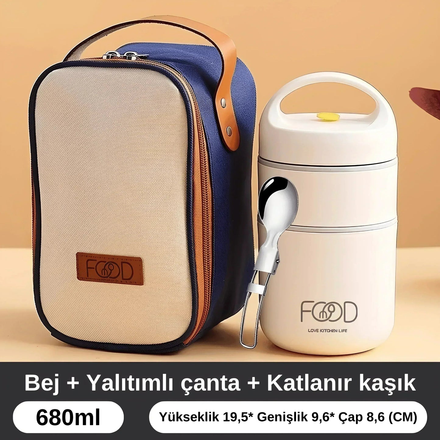 Lunch Box Fast Serisi Çelik Yemek Termosu - MAKKA