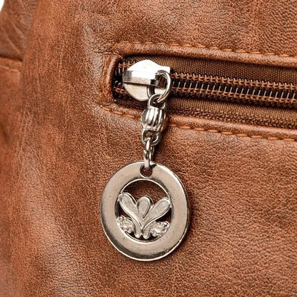 Luxe Yumuşak PU Deri Kadın Omuz Çantası, Çok Bölmeli, Şık - MAKKA