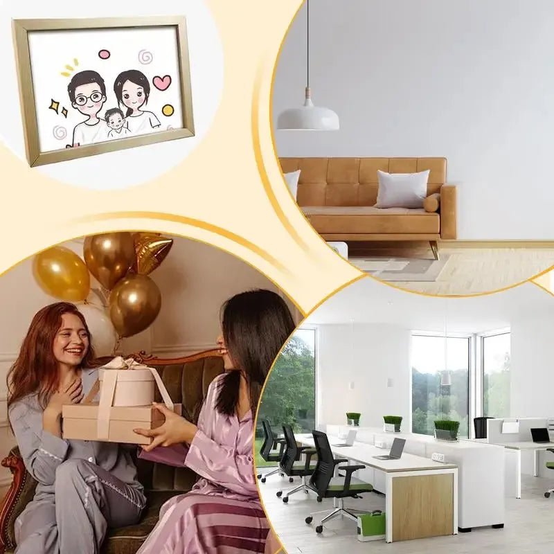 Manyetik Ahşap Sanat Çerçevesi - MAKKA