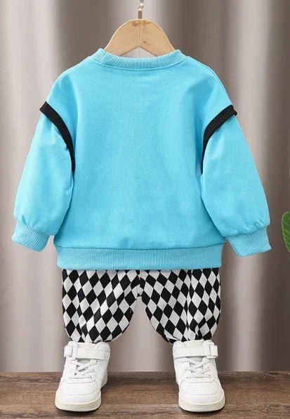 Mavi Dalmaçyalı Erkek Çocuk Pamuklu Rahat Günlük Takım Seti - MAKKA