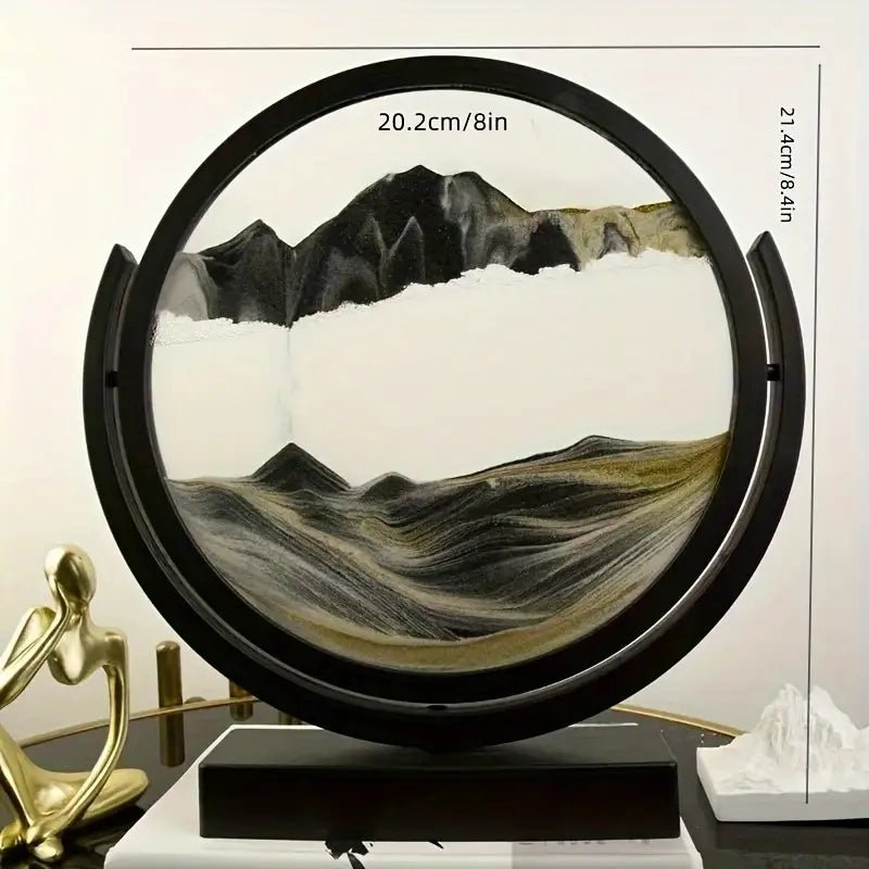 Mekanik Elektriksiz 3D Cam Kum Sanatı Melek Temalı Dekor - MAKKA