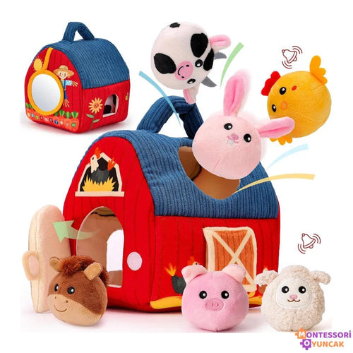Montessori Ahşap İlk Çiftliğim Eğitici Rol Yapma Oyuncak Seti - MAKKA