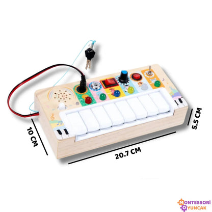 Montessori Ahşap Mini Piyano Eğitici Müzik Oyuncağı Çocuklar İçin - MAKKA