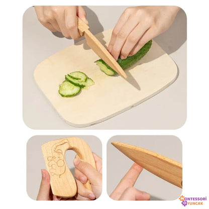 Montessori Ahşap Mutfak Seti - Gerçekçi Ocak, Musluk, Aksesuarlar - MAKKA