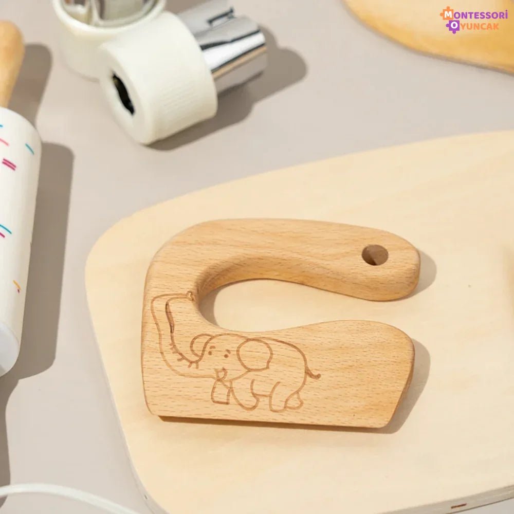 Montessori Ahşap Mutfak Seti Gerçekçi Oyuncak Aksesuarlı Çocuk Eğitimi - MAKKA