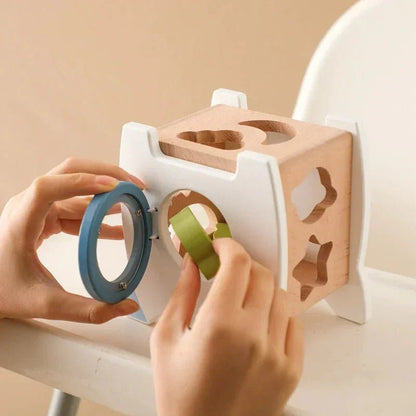 Montessori Ahşap Roket Eğitici Oyuncak - Motor Beceri ve Sayma - MAKKA